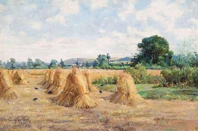 Wheatfield, Wiltshire, Arthur Boyd Houghton